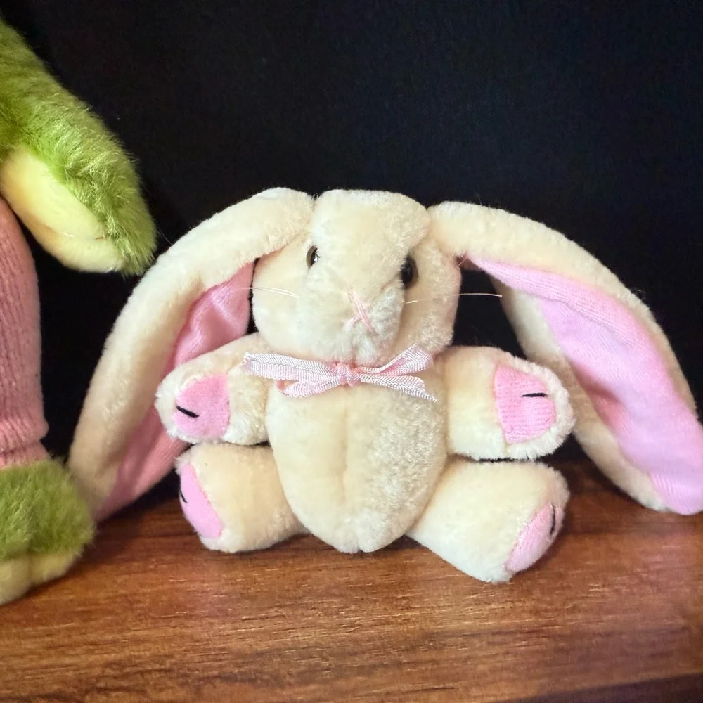 Easter Bunny and Frog Stuffed Animals